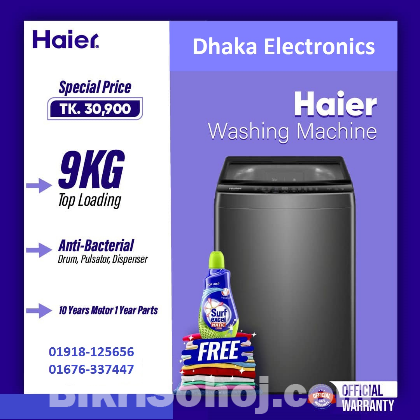 9 Kg Haier HWM90-316S6 Automatic Washing Machine